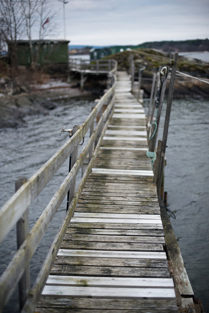 Den gamle båthavna på Bleikøya