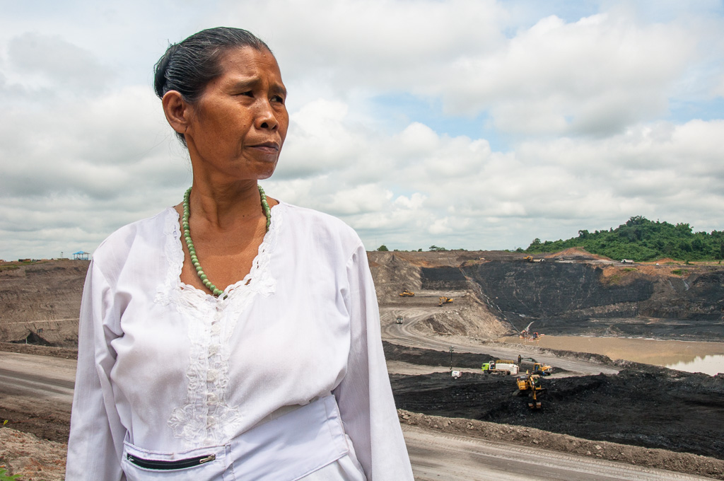 Ibu Dewa lives only 100 meters from Kitadins coal mine on East Kalimantan (Borneo) in Indonesia.
