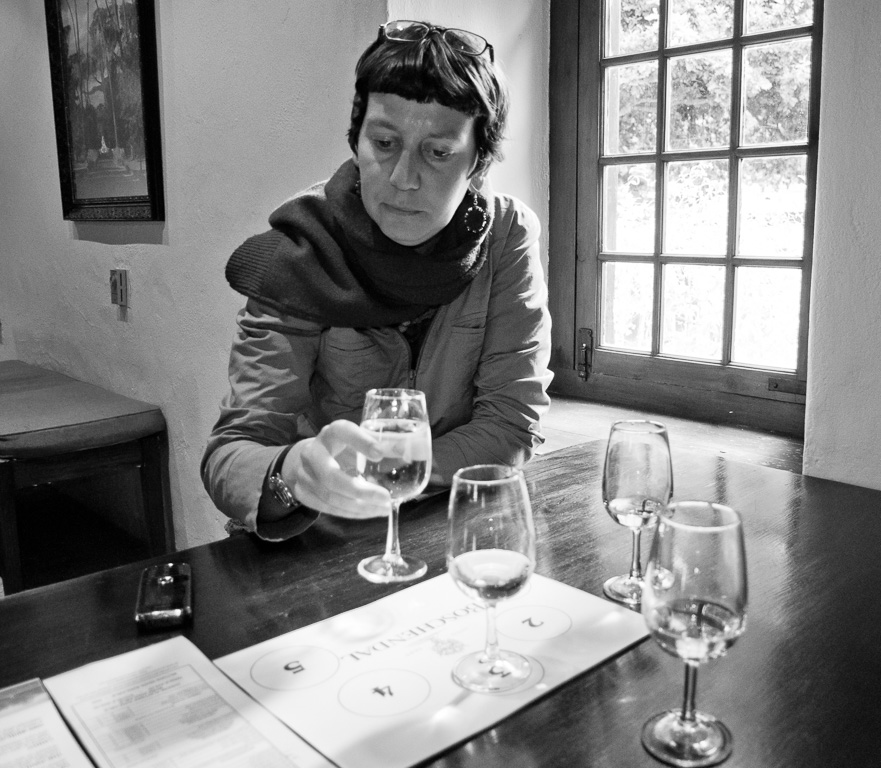 Nathalie voluntered to help me visiting wine farms for context photos